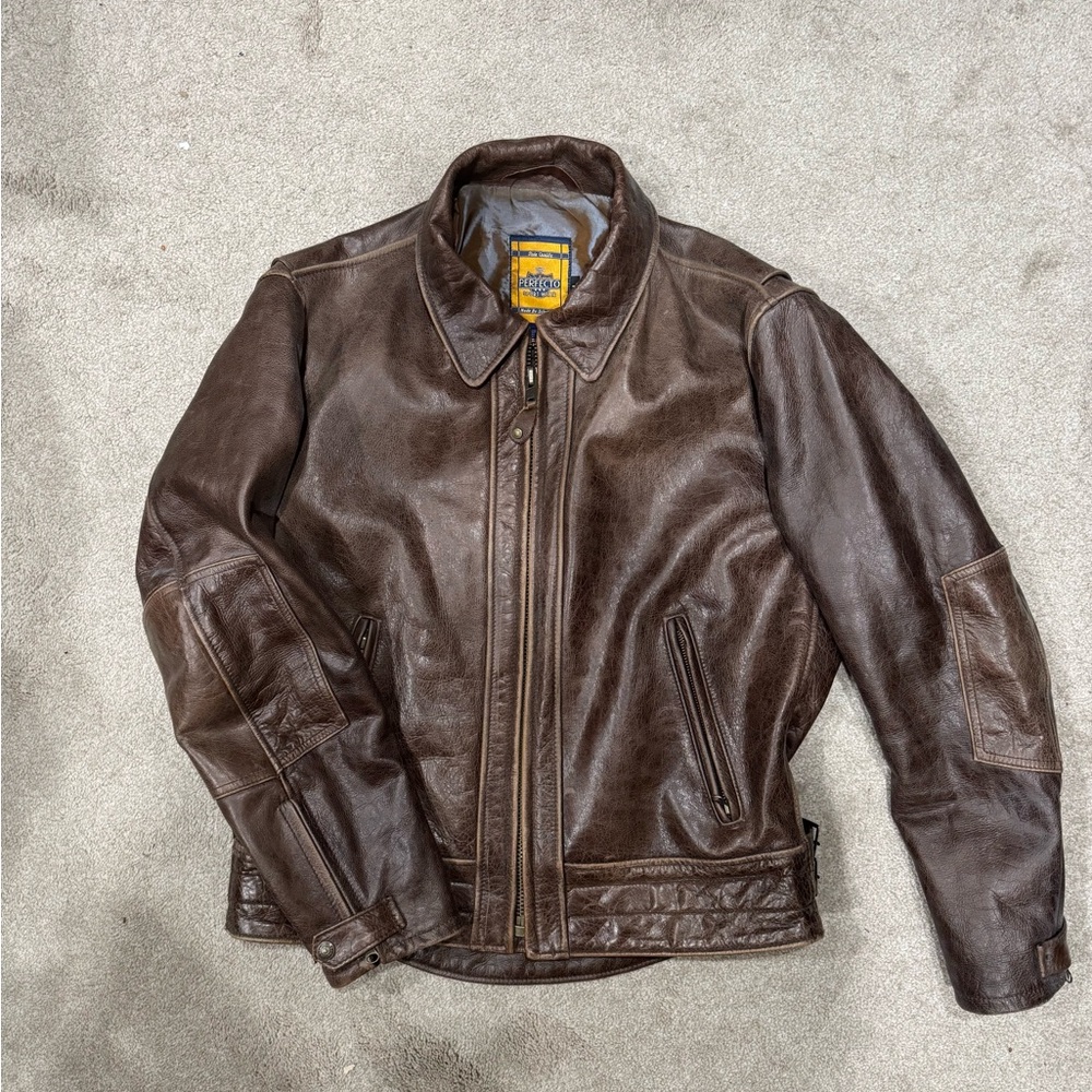 Schott NYC Perfecto Leather Jacket 585 in size L